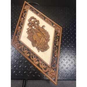 Syroco Wood Violin Diamond Hanging